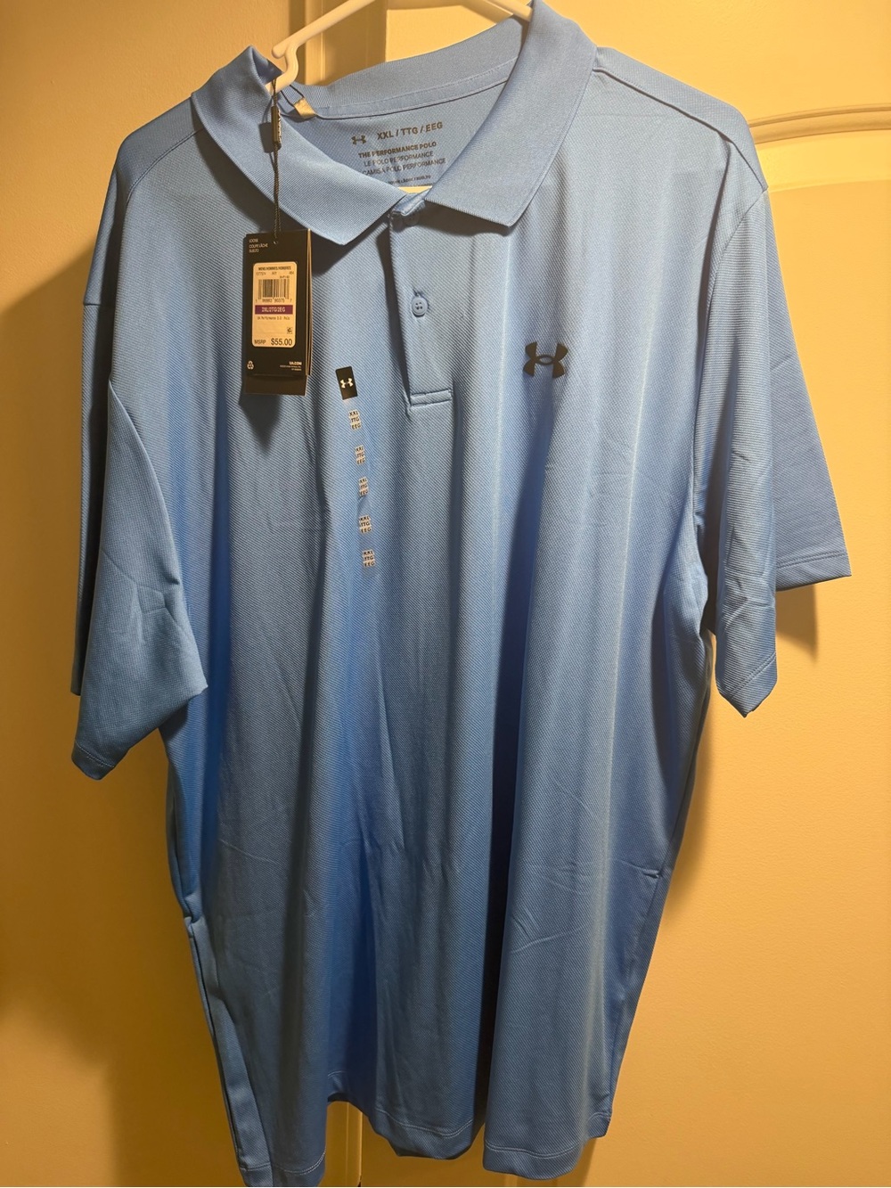 Under Armour Men’s Sky Blue Performance Polo